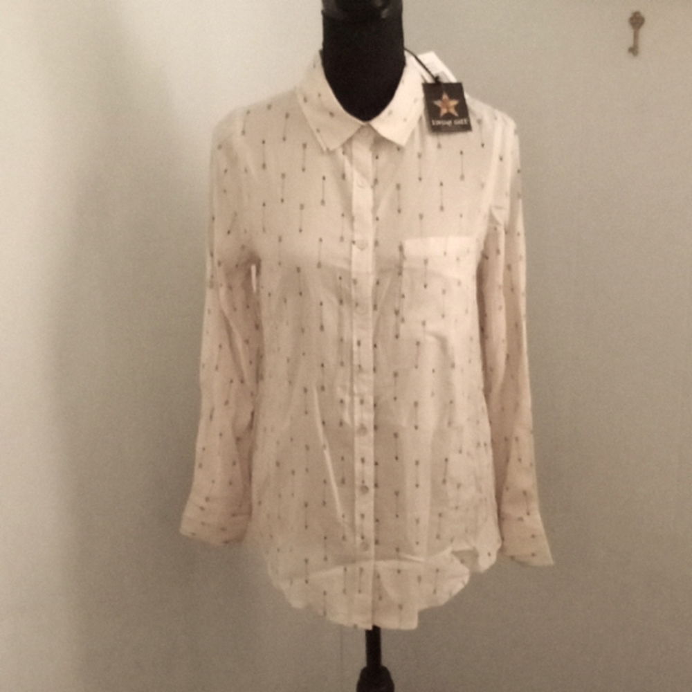 Living Doll. Los Angeles Shirt Long Sleeve. Size xs